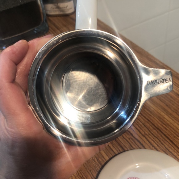 Davids Tea Mandala Nordic Mug Pink Red Paisley Pattern With infuser - Picture 8 of 9